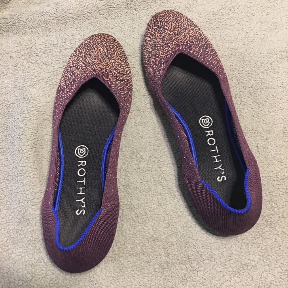 Rothy’s Eggplant Metallic Size 10